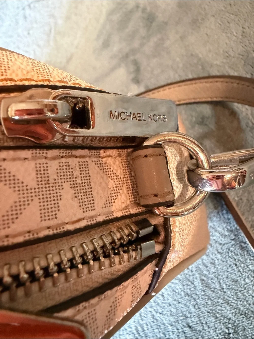 Michael Kors Metallic Gold Crossbody Bag
